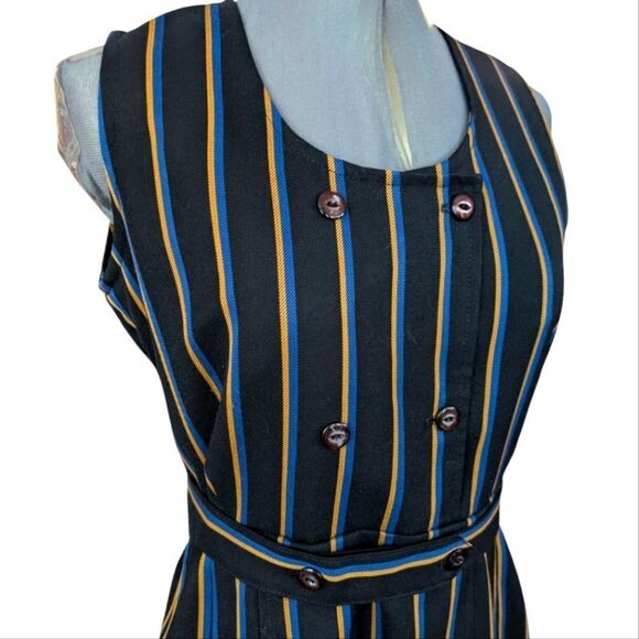Women's Vintage Australian‎ Striped Dress Size 12 - Picture 1 of 8